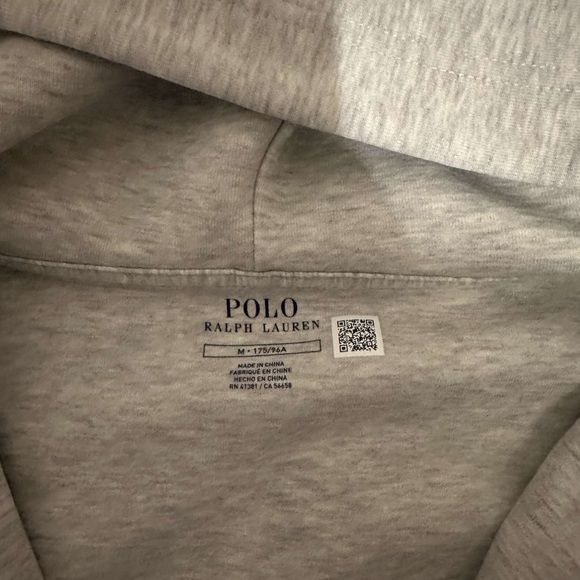 Grey Polo Hoodie - Picture 2 of 2